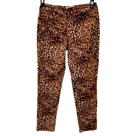 COLDWATER CREEK SZ 12 ANIMAL PRINT  COTTON SPANDEX 5PKT JEANS - Picture 1 of 6